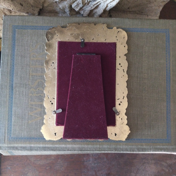 Gold Plated Philip Whitney Frame w Lovers Print from DeLaurence’s Orange Tarot - Picture 3 of 5